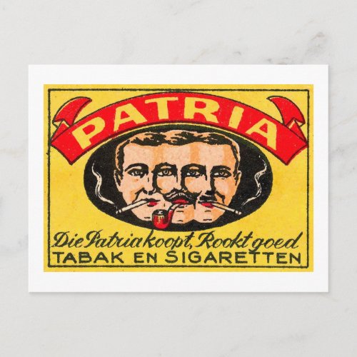 Patria Tabak Postcard
