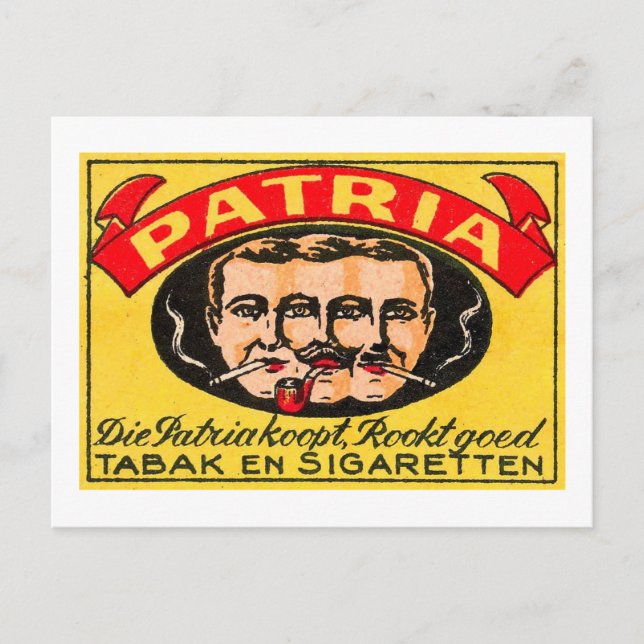 Patria Tabak Postcard (Front)