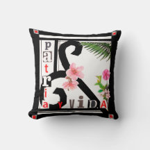 Patria y Vida Black Frame Pink Flowers