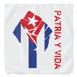 Patria Y Vida Free Cuba Bandana