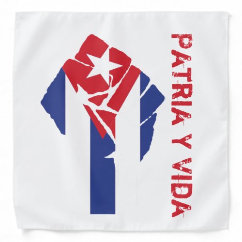  Patria Y Vida Free Cuba Bandana