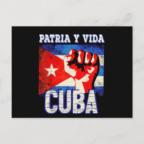 Patria y vida sos Cuba Postcard