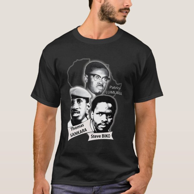 Patrice Lumumba Thomas Sankara Steve Biko T-Shirt (Front)