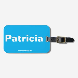 Patricia Azure Bag Tag