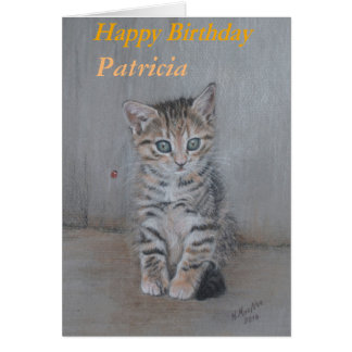 birthday happy patricia emma card kitten gifts cards zazzle