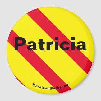 Patricia red/yellow/black magnet