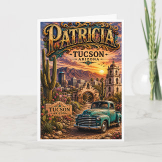 Patricia Tucson Arizona Personalized Southwestern Card