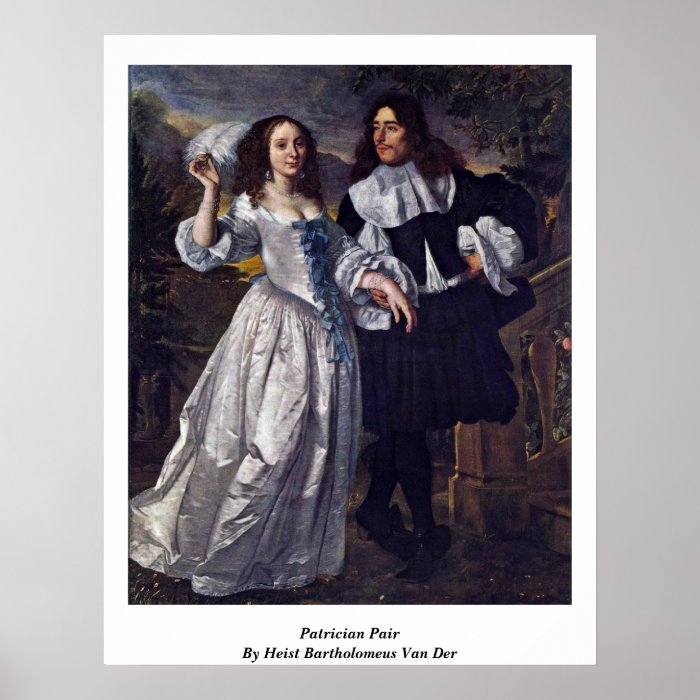 Patrician Pair By Heist Bartholomeus Van Der Print