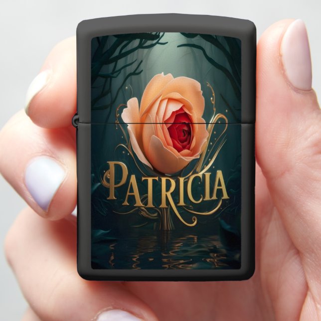Patricia's Rose In The Mist Zippo Lighter (In Hand)