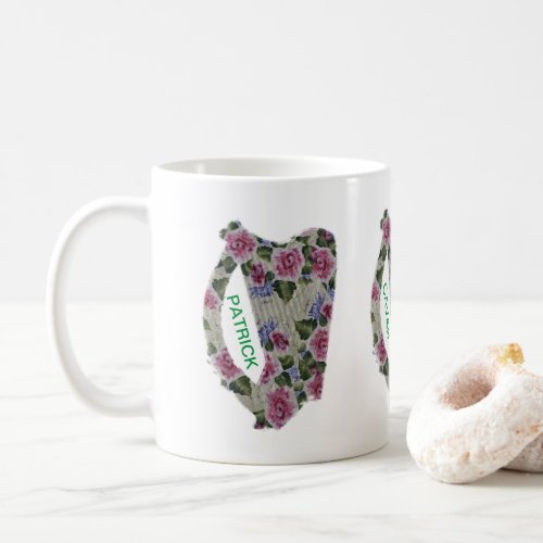 Patrick Cavan Ireland Floral Harp Mug