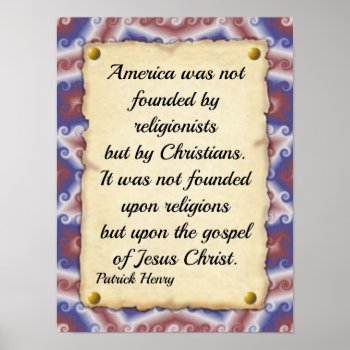 Patrick Henry America Quote Poster by randysgrandma at Zazzle