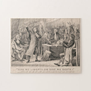 Patrick Henry Liberty or Death Speech Illustration Jigsaw Puzzle
