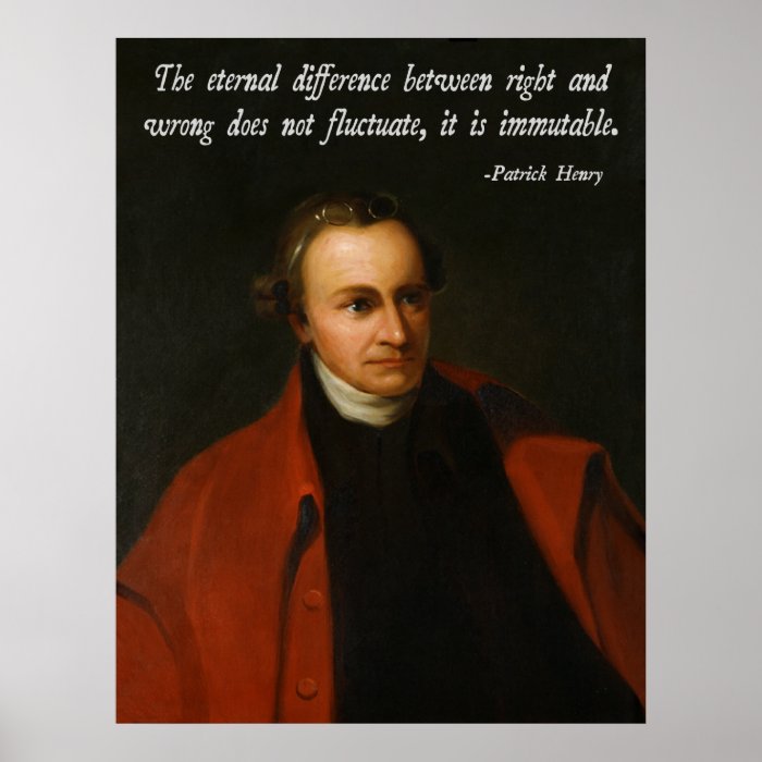 Patrick Henry Morality Print