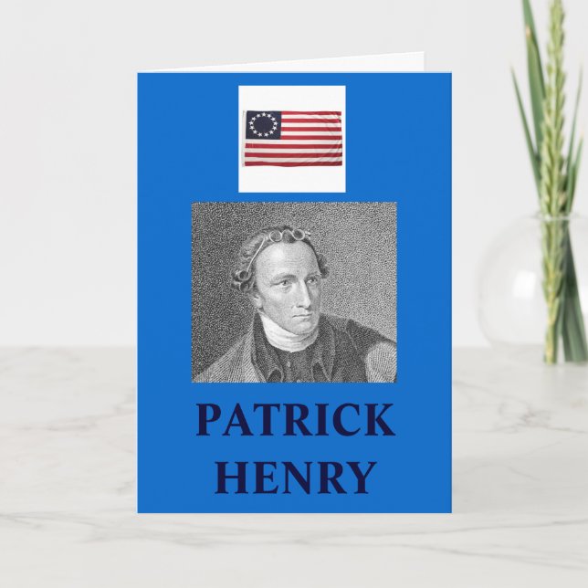 PATRICK HENRY QUOTE CARD (Front)