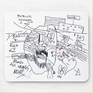 patrick kennedy print mouse pad