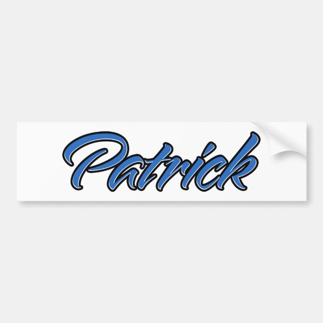 Patrick Name blue Aufkleber Sticker Autoaufkleber (Front)