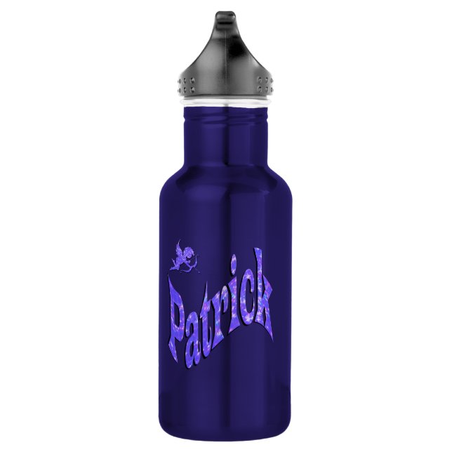 Patrick, Name, Logo, Stainless Steel Water Bottle (Right)