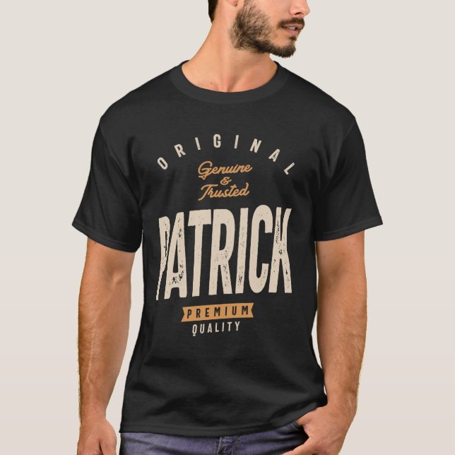 Patrick Personalized Name - Funny Patrick T-Shirt (Front)