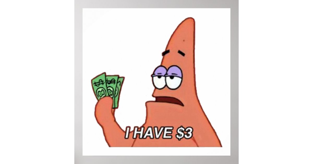 Patrick Star Concert patrick star meme poster | Zazzle