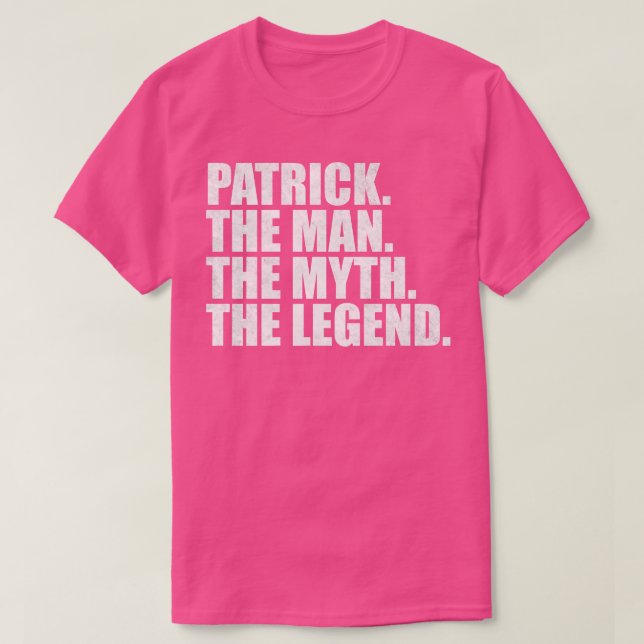 PatrickPatrick Name Patrick given name T-Shirt (Design Front)