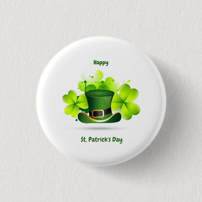 Patrick's Day Classic Button (Front)