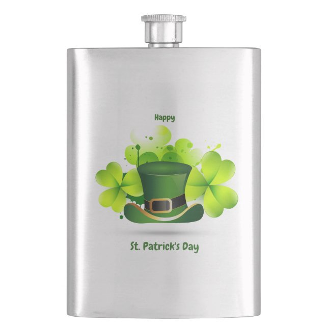 Patrick's Day Classic Flask (Front)