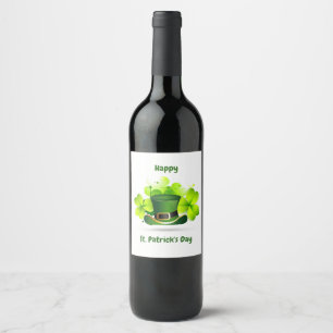 Patrick's Day Classic Wine Label