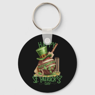 Patrick's Day Costume Cricket Hat Four-leaf Clover Keychain