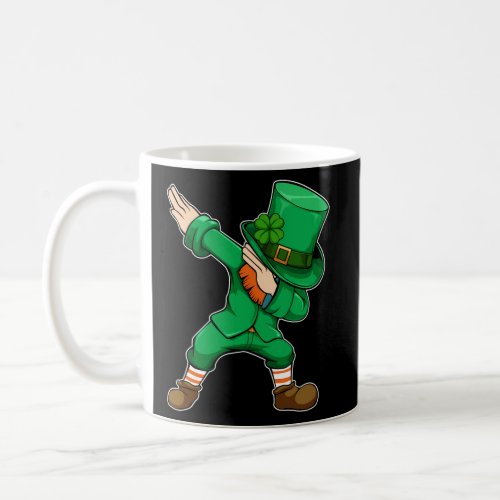 PatrickS Day Dabbing Leprechaun Dance Pose Irelan Coffee Mug