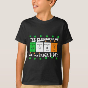 Patricks Day Funny Elements Of Lucky Periodic Tabl T-Shirt
