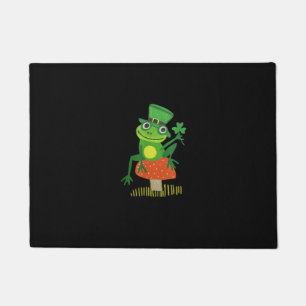 Patricks Day Funny Frog Shamrock Mushroom Cottagec Doormat