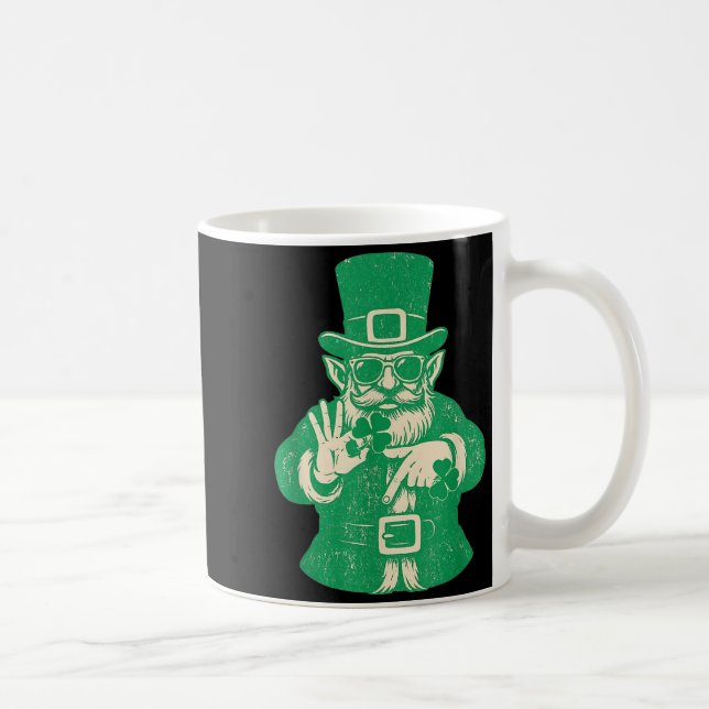 Patricks Day, Leprechauns Funny 6 Meme Gift Men, W Coffee Mug (Right)