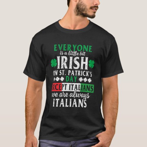 Patricks St PattyS Day Italian Irish Mens T_Shirt