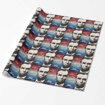 Patriot Abraham Lincoln Wrapping Paper by politix at Zazzle