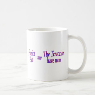Patriot Act = The Terrorists won Coffee Mug