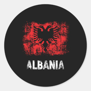 Patriot Albania Independence Day Albanian Flag Classic Round Sticker