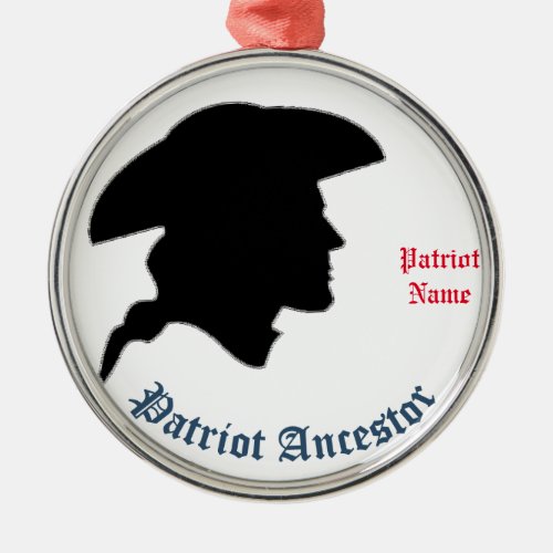 Patriot Ancestor Metal Ornament