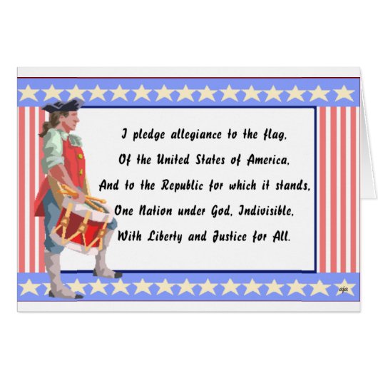 Patriot and Pledge of Allegiance Logo (Front Horizontal)