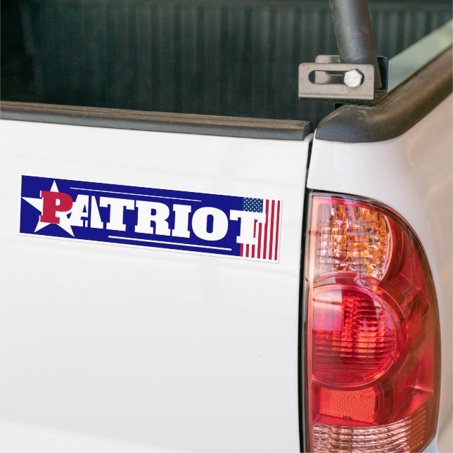 Patriot Bumper Sticker (On Truck)