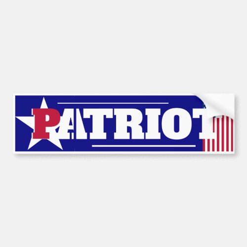 Patriot Bumper Sticker