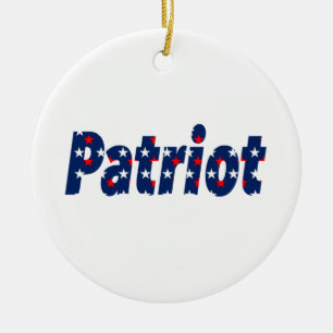 Patriot Ceramic Ornament