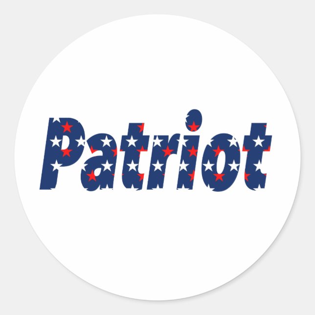 Patriot Classic Round Sticker (Front)