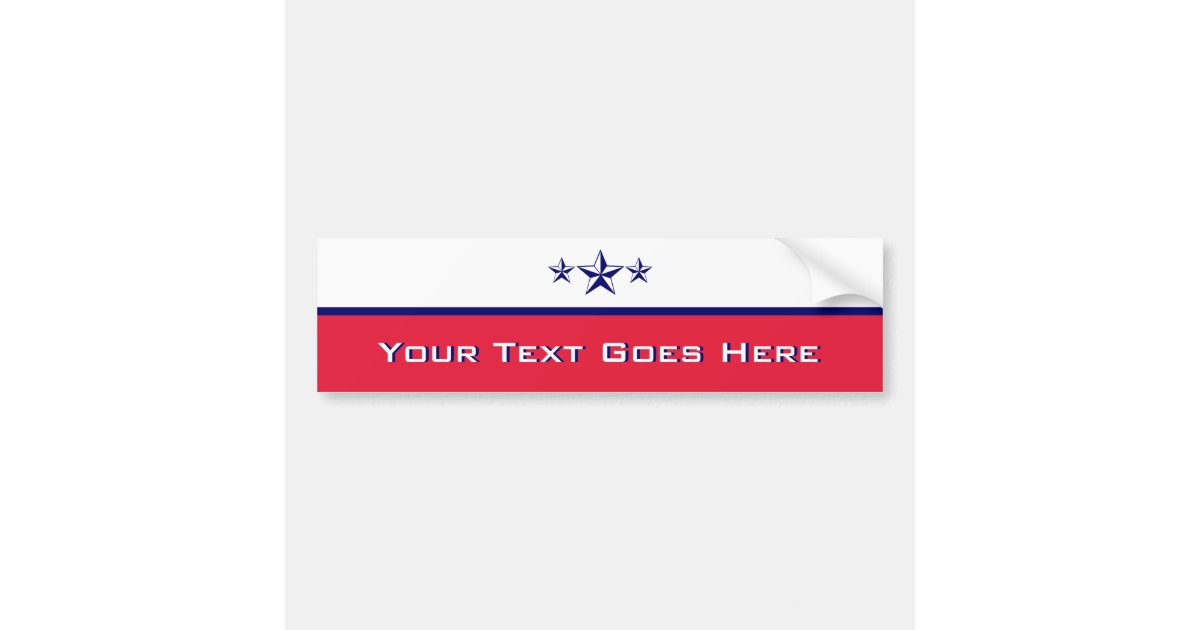 Patriot Create Your Own Bumper Sticker Zazzle