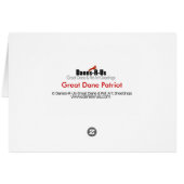 Patriot Dane Brindle Cards (Back Horizontal)