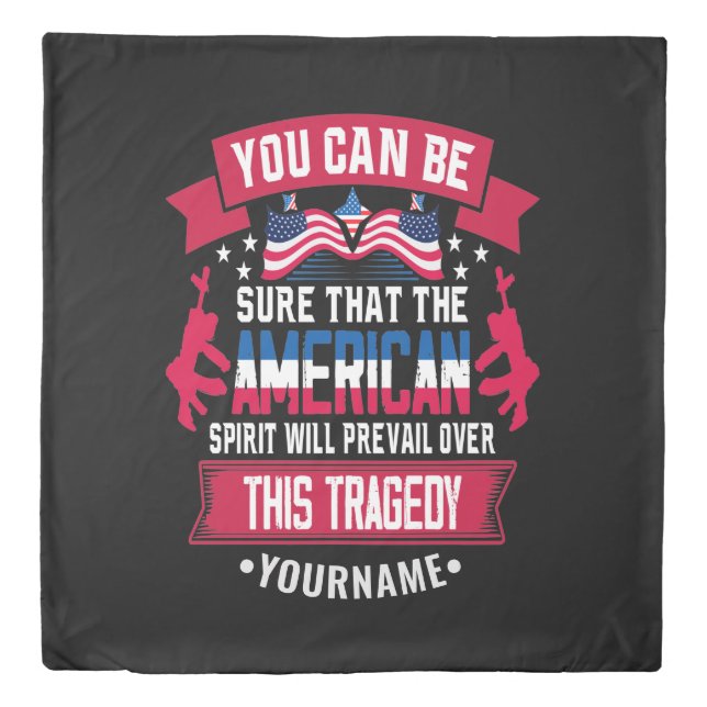 Patriot Day 9 11 American Spirit Duvet Cover (Front)