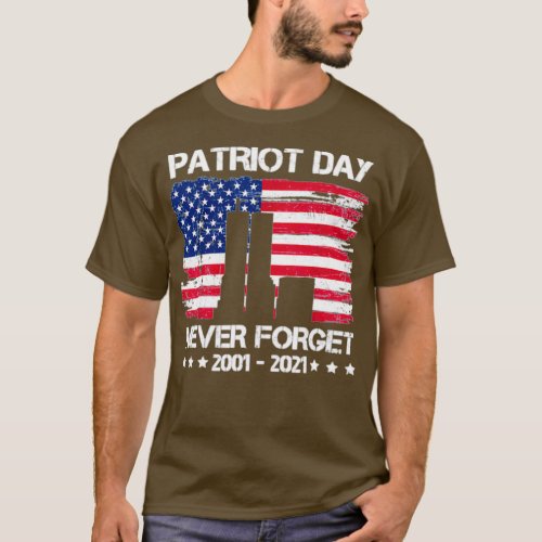 Patriot day 9 11 Memorial 911 20th Anniversary T_Shirt
