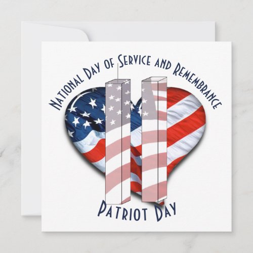 Patriot Day  Day of Remembrance Invitation