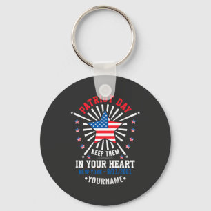 Patriot Day Never Forget September 11 2001 Keychain