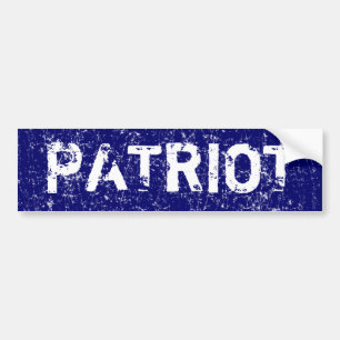 Patriot (Distressed look) Bumper Sticker