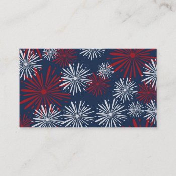 Patriot Fireworks Business Card by StuffOrSomething at Zazzle